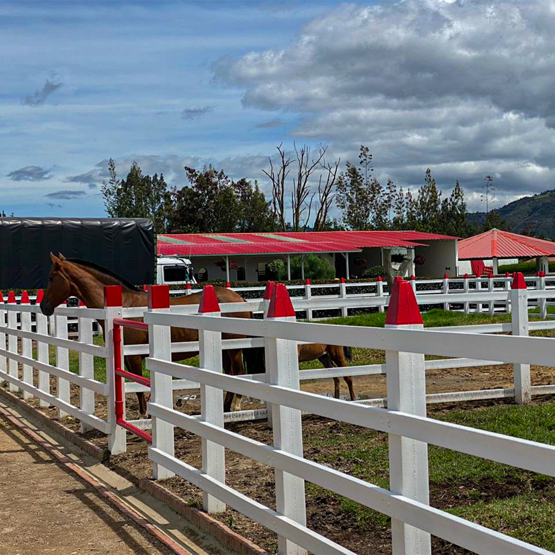 Postes en ecomadera plasticas para corrales y establos